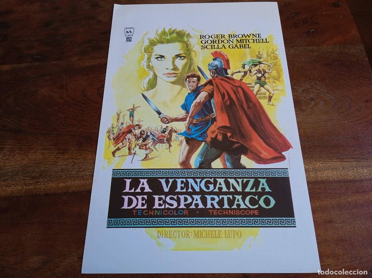 Cine: La venganza de Espartaco - Roger Browne, Scilla Gabel, Gordon Mitchell - Guia original Mahier 1970