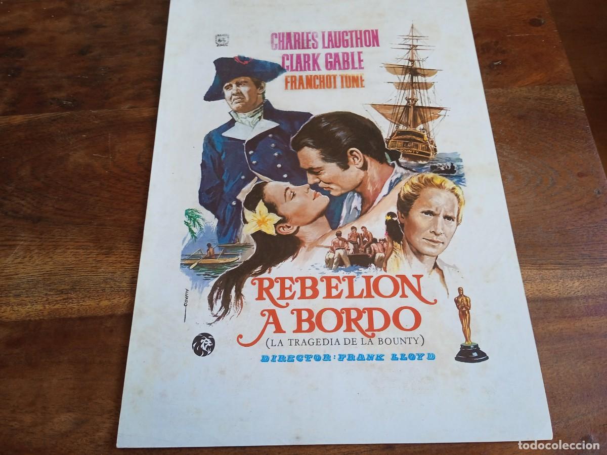 Cine: Rebelion a bordo - Charles Laugthon, Clark Gable, Frank Lloyd - Guia original Mahier 1970