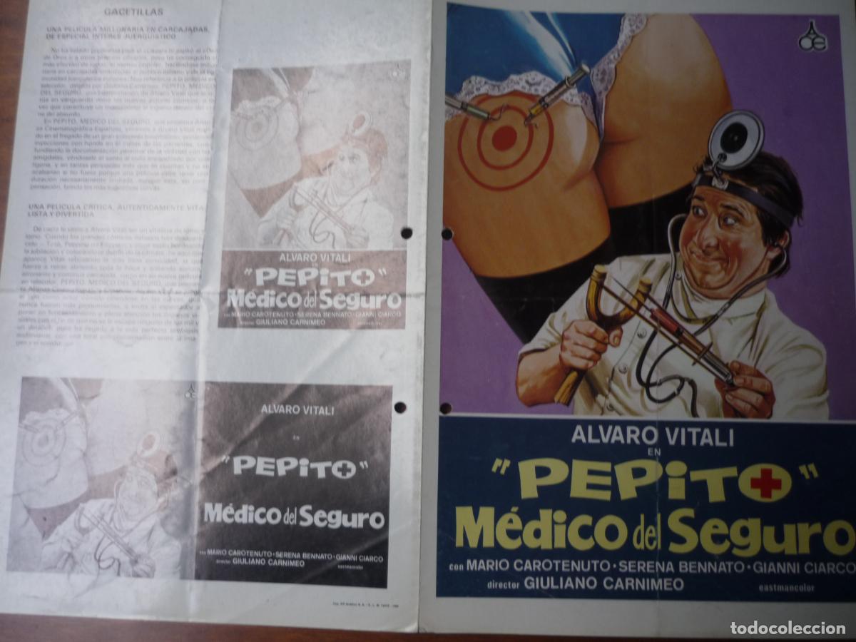 Cine: pepito medico del seguro - guia publicitaria original serena benatto alvaro vitali cine erotico