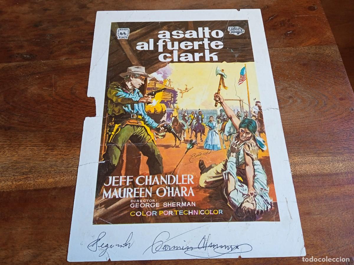Cine: Asalto al fuerte Clark - Jeff Chandler, Maureen O'hara - Guia original Mahier 1964