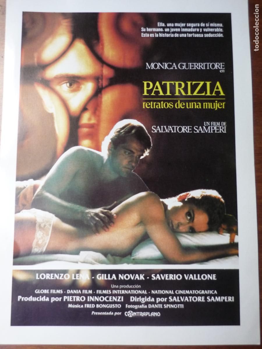 Cine: patrizia retratos de una mujer - guia publicitaria original - monica guerritore cine erotico