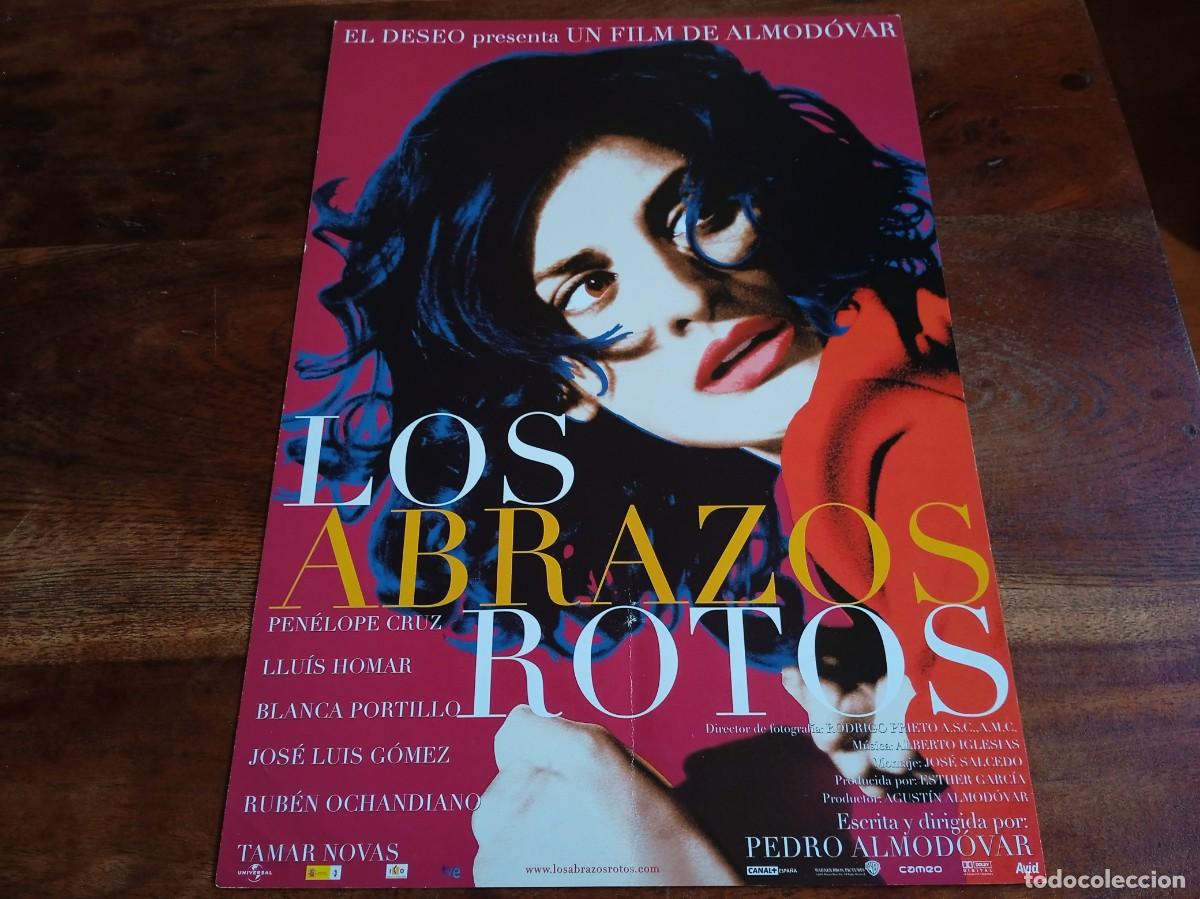 Cine: Los abrazos rotos - Penelope Cruz, Luis Homar, Pedro Almodovar - Gu&iacute;a original Warner 2009