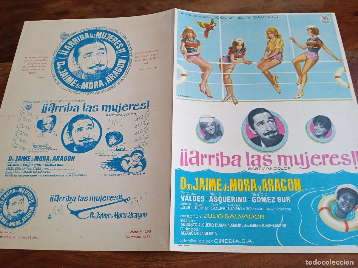 Cine: Arriba las mujeres - Jaime de Mora y Arag&oacute;n, Paloma Vald&eacute;s - Gu&iacute;a original Cinedia 1965