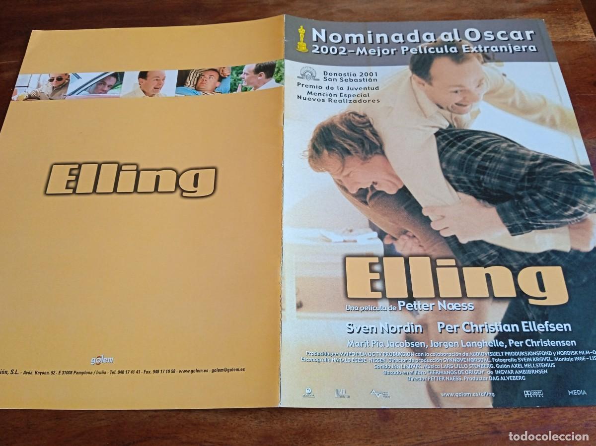 Cine: Elling - Sven Nordin, Per Christian Ellefsen, Dir. Petter Naess - Guia original Golem 2001