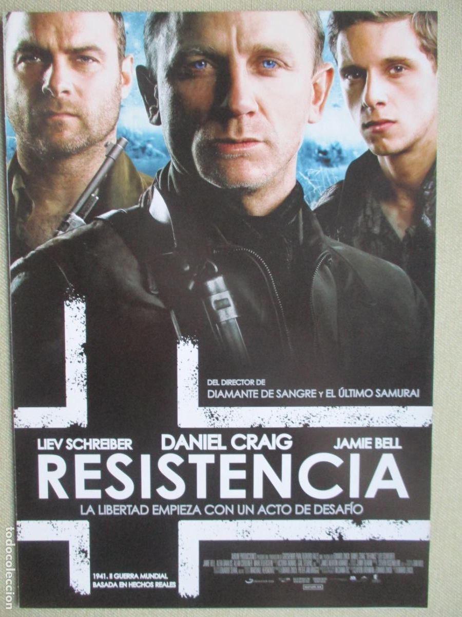 Cine: RESISTENCIA. GUIA ORIGINAL ESTRENO. PEDIDO MINIMO EN GUIAS 10 EUROS.