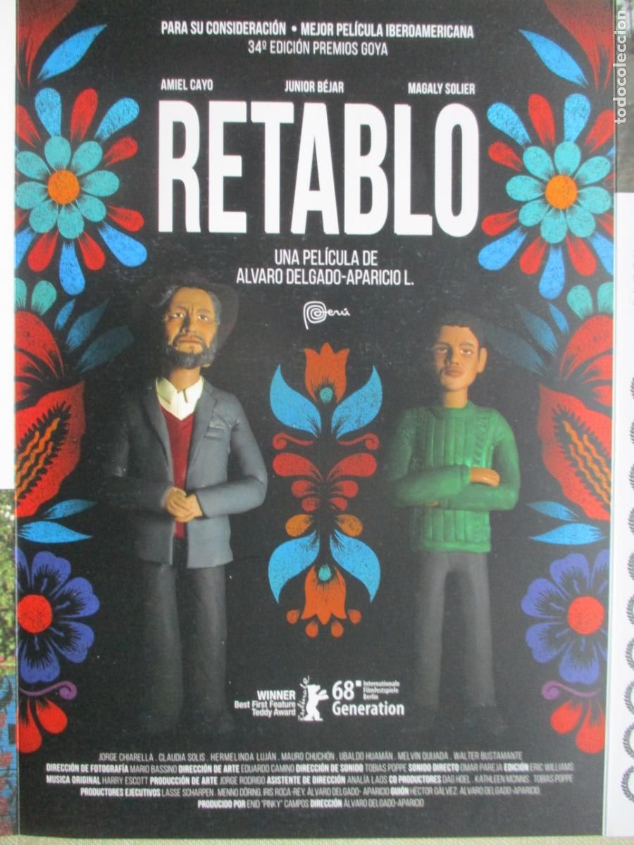 Cine: RETABLO. GUIA ORIGINAL ESTRENO. PEDIDO MINIMO EN GUIAS 10 EUROS.