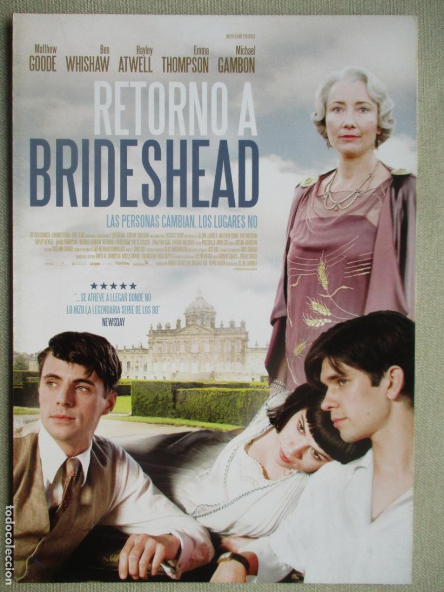 Cine: RETORNO A BRIDESHEAD. GUIA ORIGINAL ESTRENO. PEDIDO MINIMO EN GUIAS 10 EUROS.