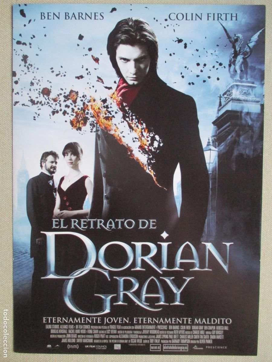 Cine: EL RETRATO DE DORIAN GRAY. GUIA ORIGINAL ESTRENO. PEDIDO MINIMO EN GUIAS 10 EUROS.