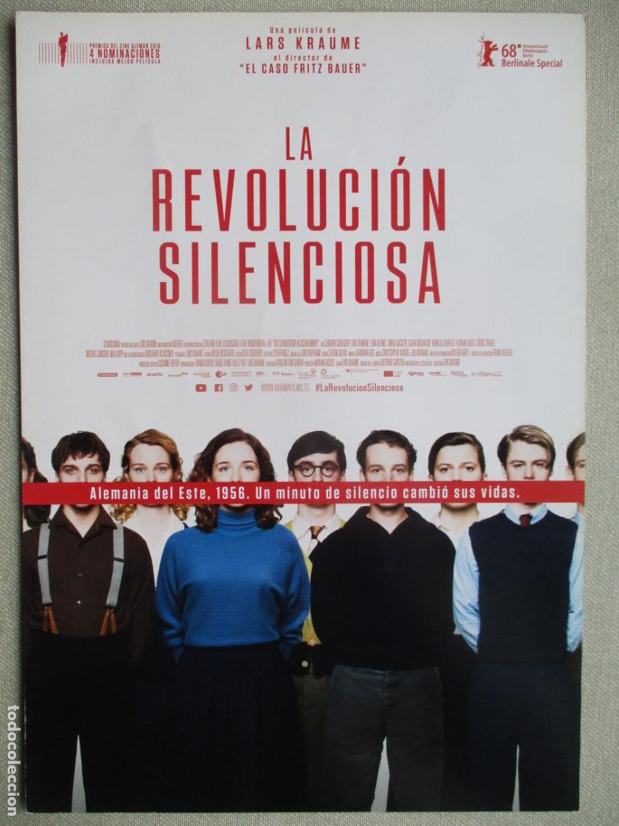 Cine: LA REVOLUCION SILENCIOSA. GUIA ORIGINAL ESTRENO. PEDIDO MINIMO EN GUIAS 10 EUROS.