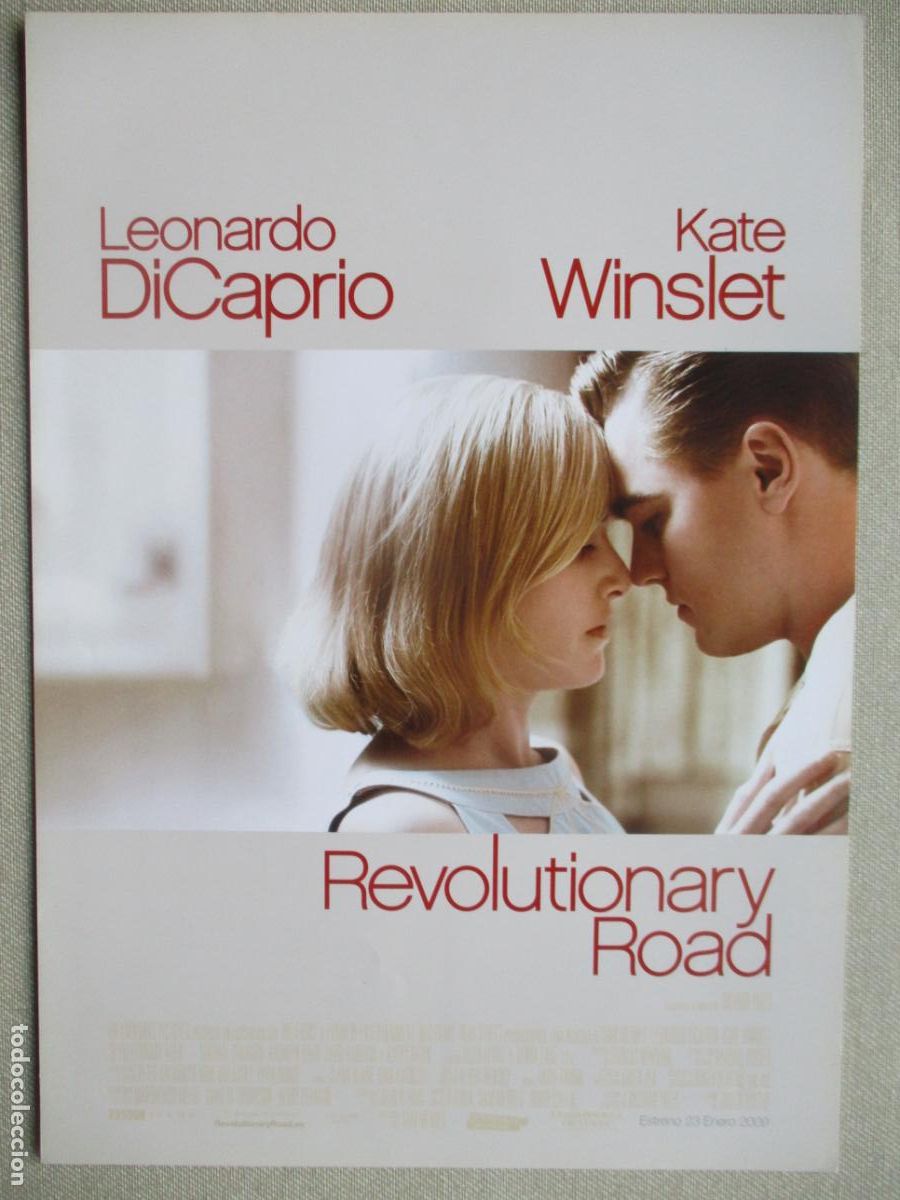 Cine: REVOLUTIONARY ROAD. GUIA ORIGINAL ESTRENO. PEDIDO MINIMO EN GUIAS 10 EUROS.