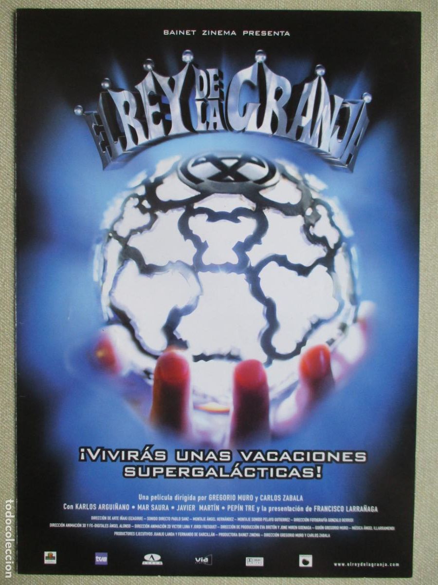 Cine: EL REY DE LA GRANJA. GUIA ORIGINAL ESTRENO. PEDIDO MINIMO EN GUIAS 10 EUROS.