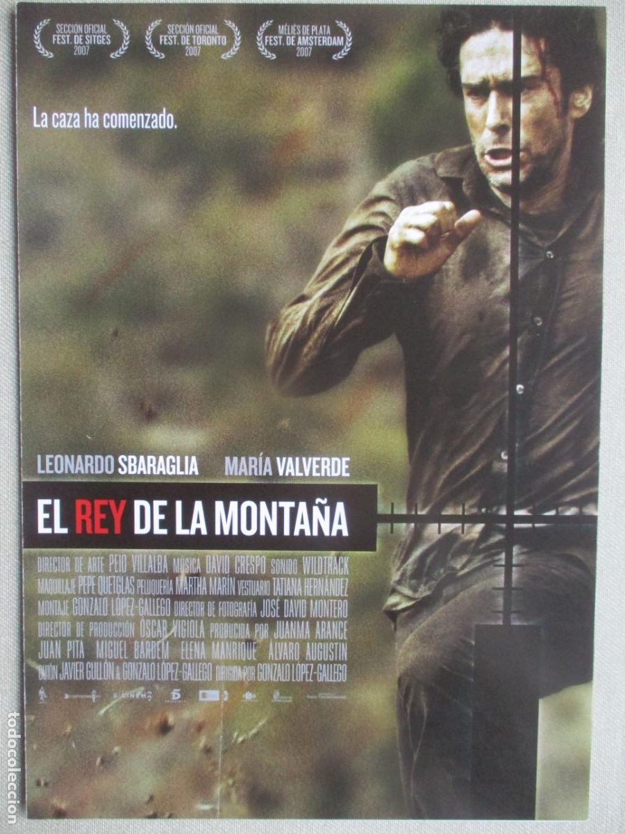 Cine: EL REY DE LA MONTA&Ntilde;A. GUIA ORIGINAL ESTRENO. PEDIDO MINIMO EN GUIAS 10 EUROS.