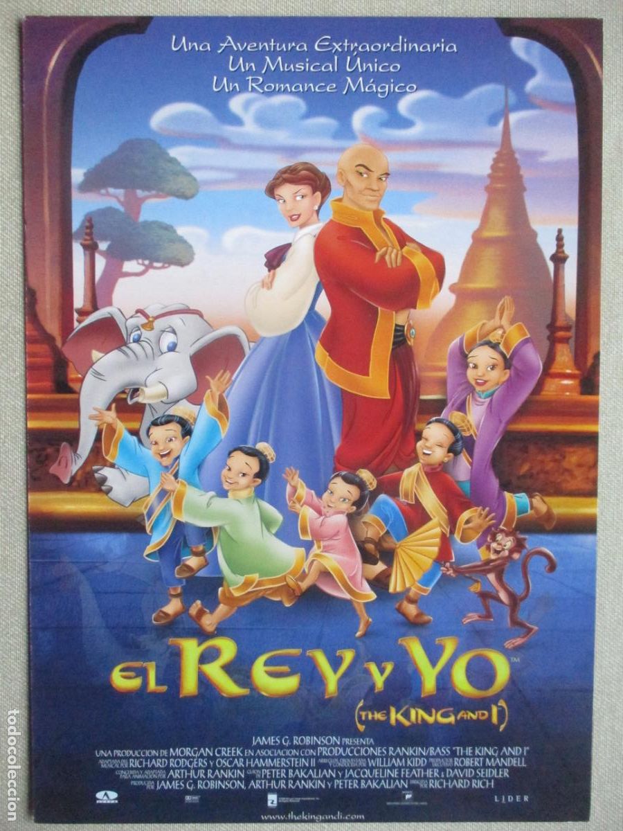 Cine: EL REY Y YO. GUIA ORIGINAL ESTRENO. PEDIDO MINIMO EN GUIAS 10 EUROS.