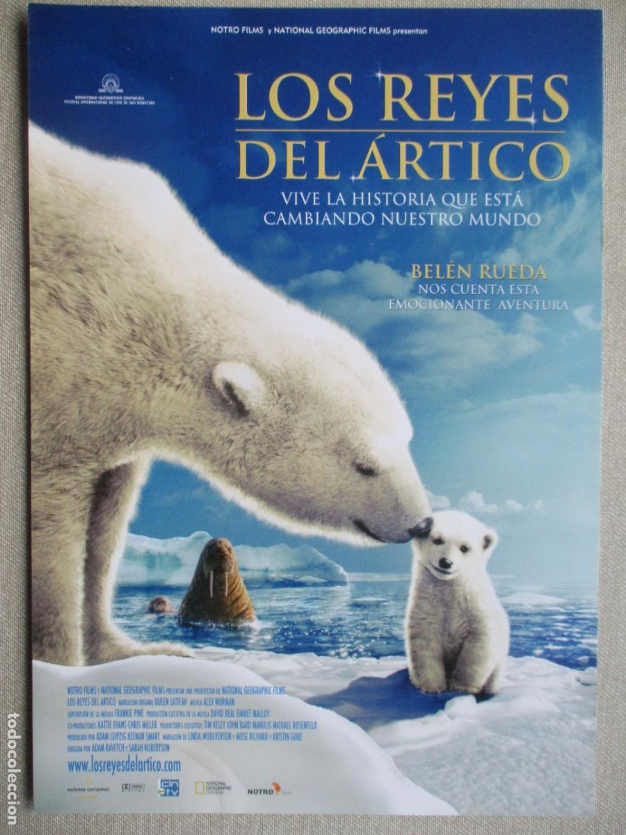 Cine: LOS REYES DEL ARTICO. GUIA ORIGINAL ESTRENO. PEDIDO MINIMO EN GUIAS 10 EUROS.
