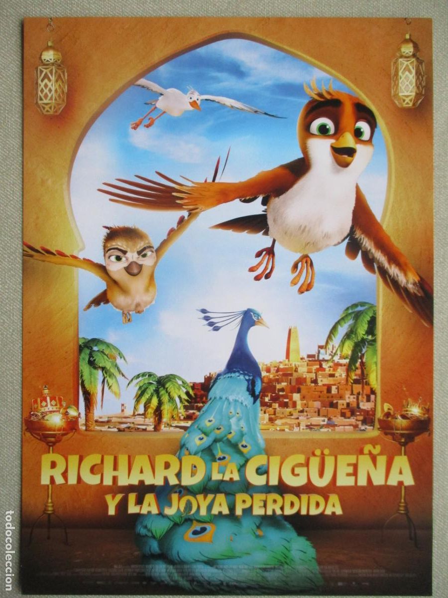 Cine: RICHARD LA CIGUE&Ntilde;A Y LA JOYA PERDIDA. GUIA ORIGINAL ESTRENO. PEDIDO MINIMO EN GUIAS 10 EUROS.