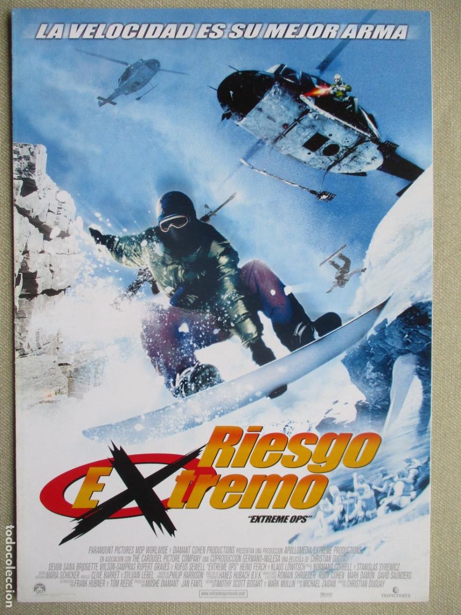Cine: RIESGO EXTREMO. GUIA ORIGINAL ESTRENO. PEDIDO MINIMO EN GUIAS 10 EUROS.