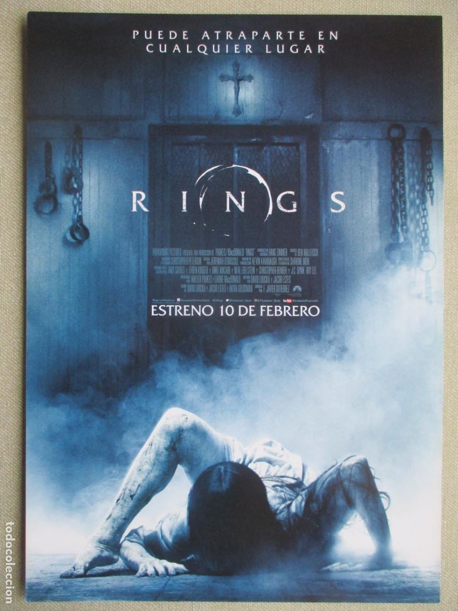 Cine: RINGS. GUIA ORIGINAL ESTRENO. PEDIDO MINIMO EN GUIAS 10 EUROS.
