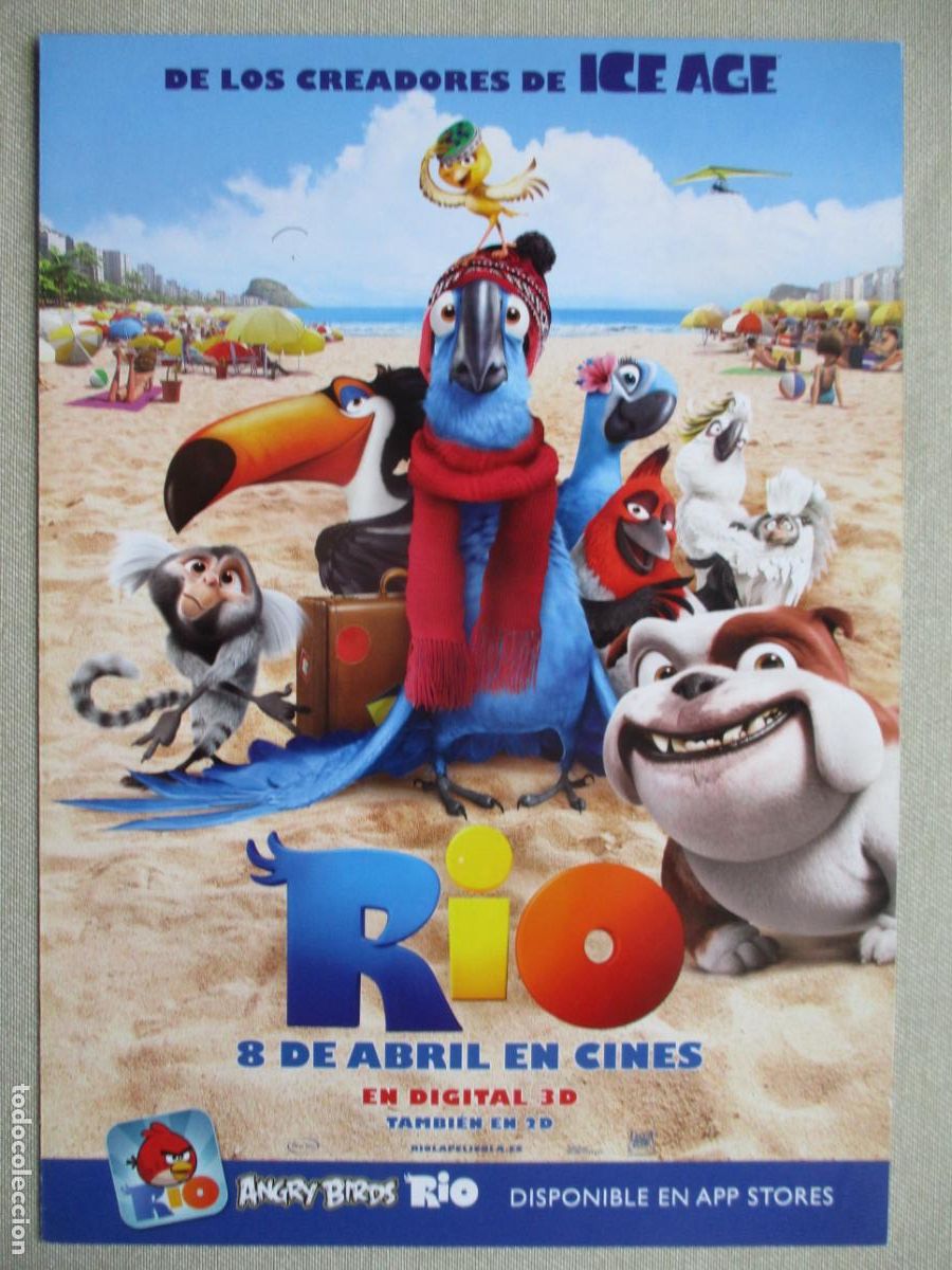 Cine: RIO. GUIA ORIGINAL ESTRENO. PEDIDO MINIMO EN GUIAS 10 EUROS.