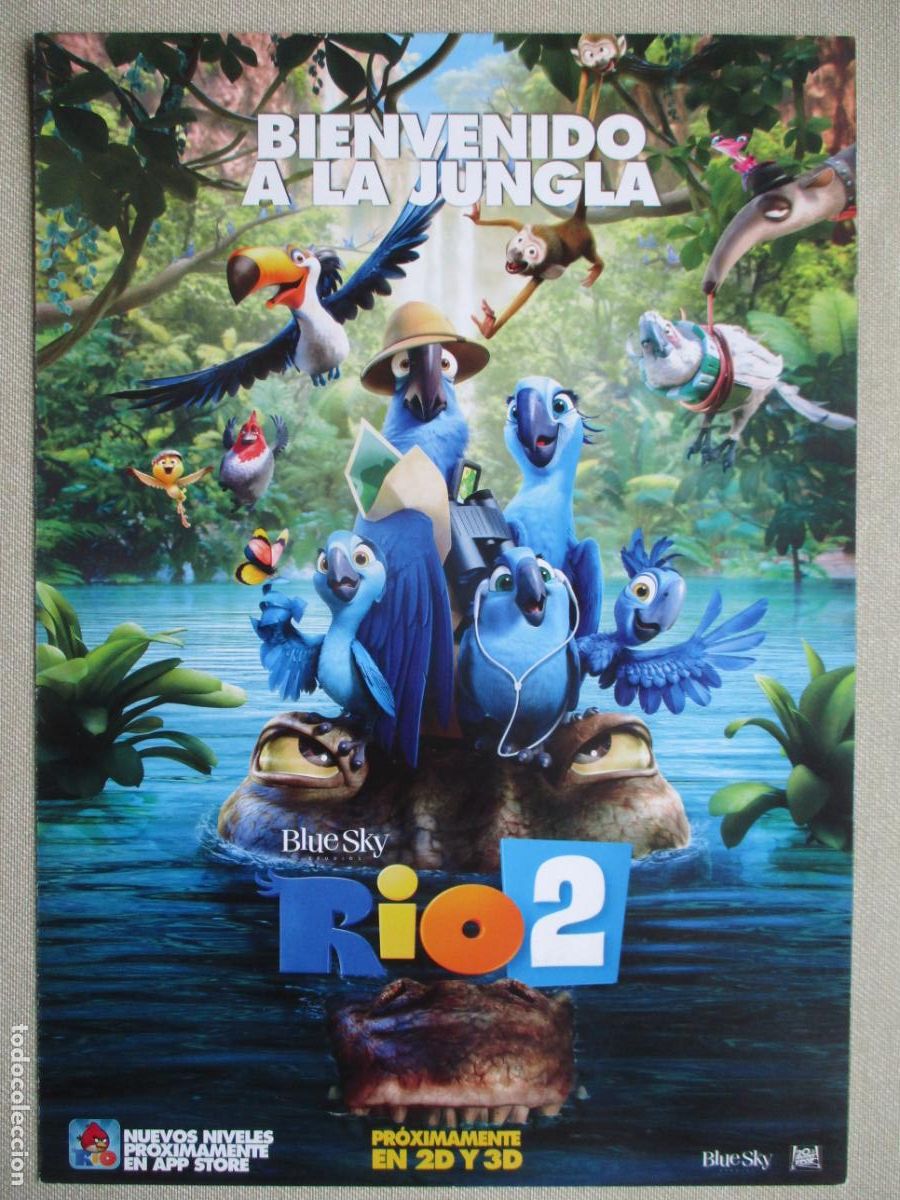 Cine: RIO 2. GUIA ORIGINAL ESTRENO. PEDIDO MINIMO EN GUIAS 10 EUROS.