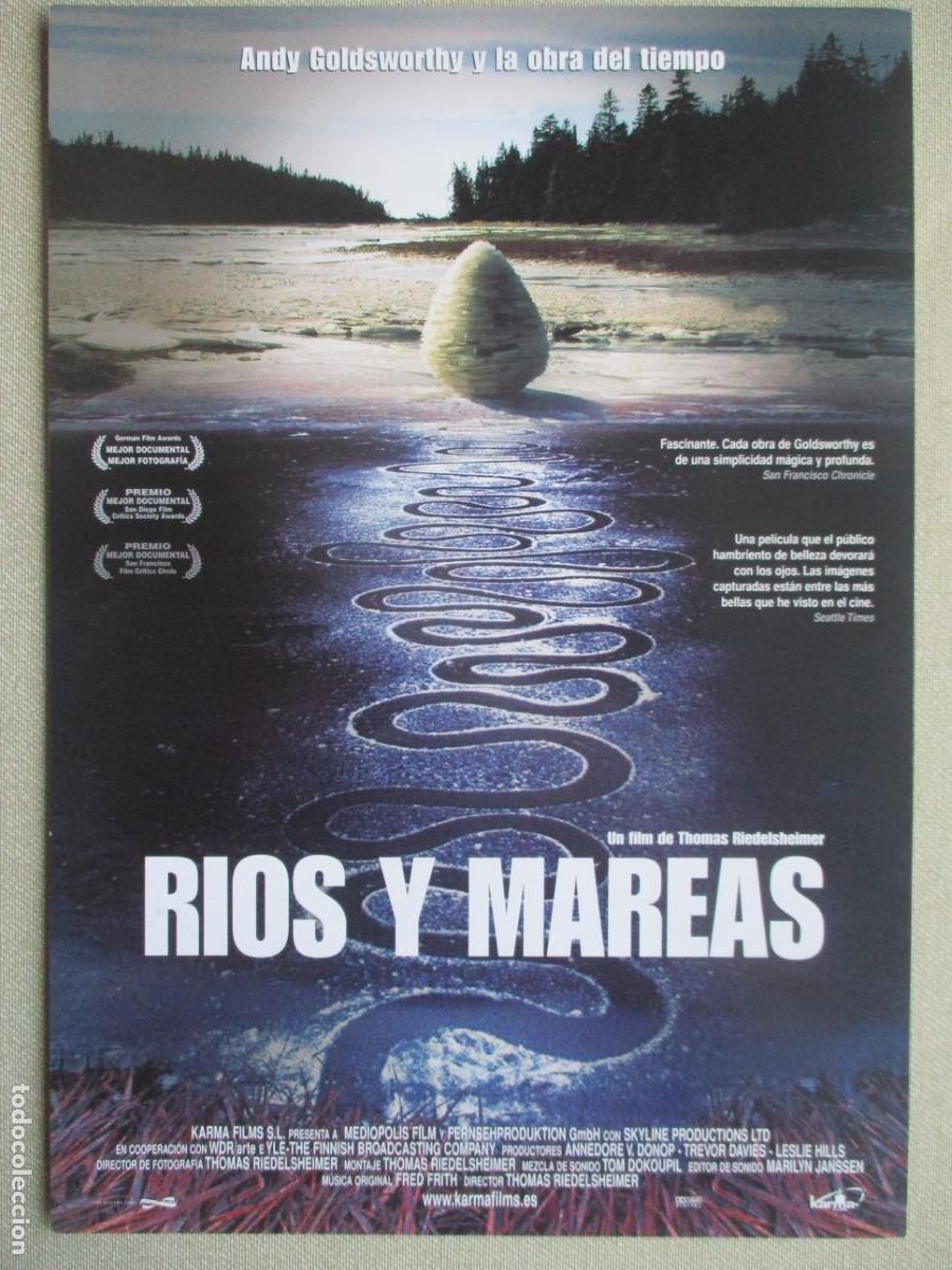 Cine: RIOS Y MAREAS. GUIA ORIGINAL ESTRENO. PEDIDO MINIMO EN GUIAS 10 EUROS.