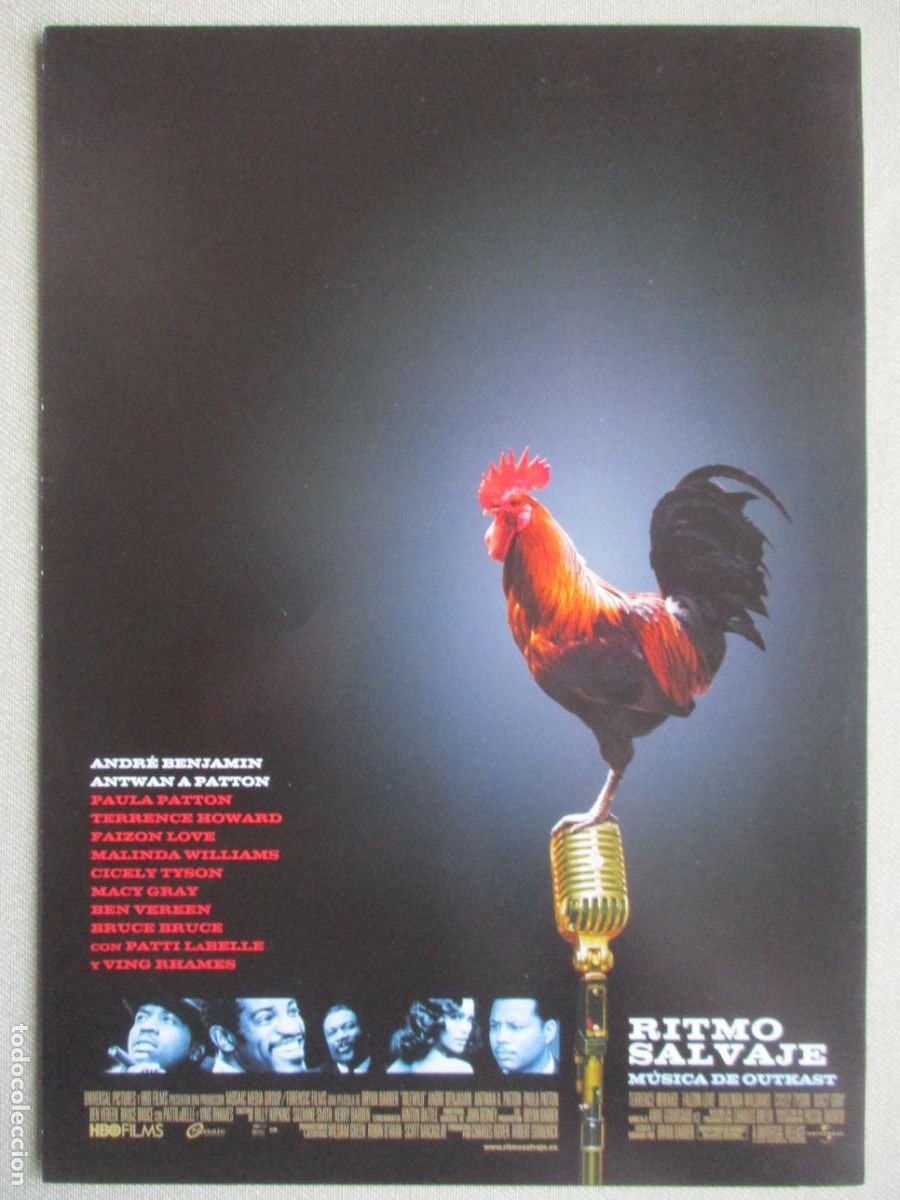 Cine: RITMO SALVAJE. GUIA ORIGINAL ESTRENO. PEDIDO MINIMO EN GUIAS 10 EUROS.
