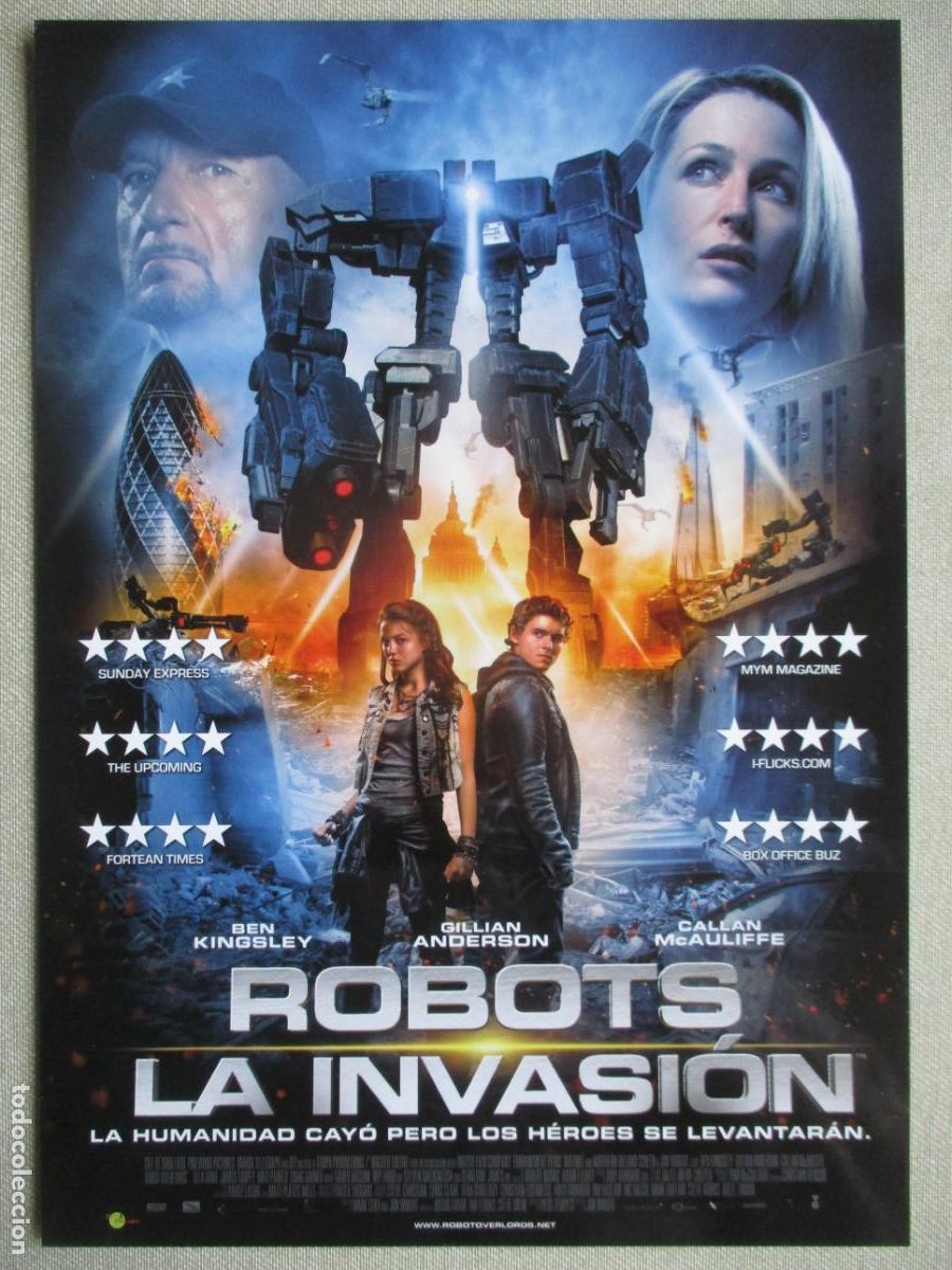 Cine: ROBOTS LA INVASION. GUIA ORIGINAL ESTRENO. PEDIDO MINIMO EN GUIAS 10 EUROS.