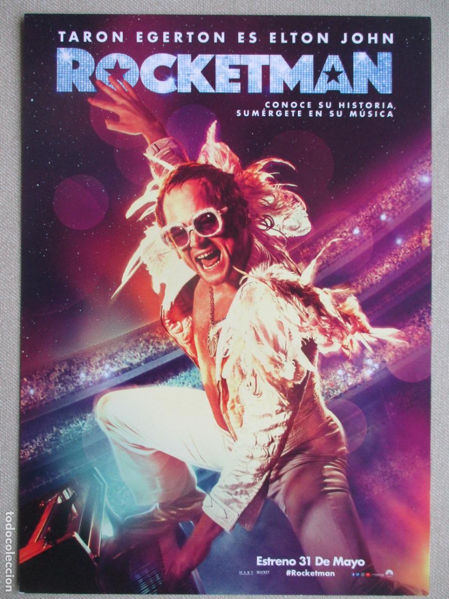 Cine: ROCKETMAN. GUIA ORIGINAL ESTRENO. PEDIDO MINIMO EN GUIAS 10 EUROS.