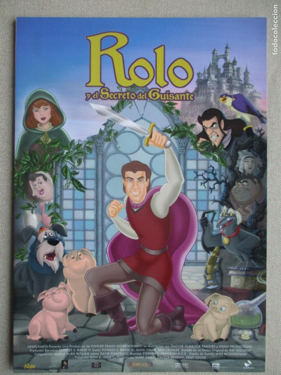 Cine: ROLO Y EL SECRETO DEL GUISANTE. GUIA ORIGINAL ESTRENO. PEDIDO MINIMO EN GUIAS 10 EUROS.