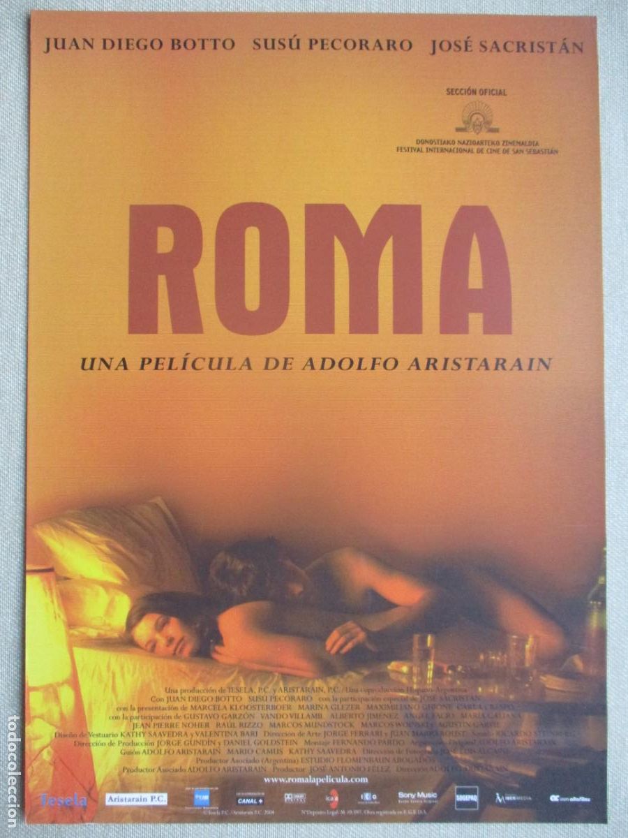 Cine: ROMA. GUIA ORIGINAL ESTRENO. PEDIDO MINIMO EN GUIAS 10 EUROS.