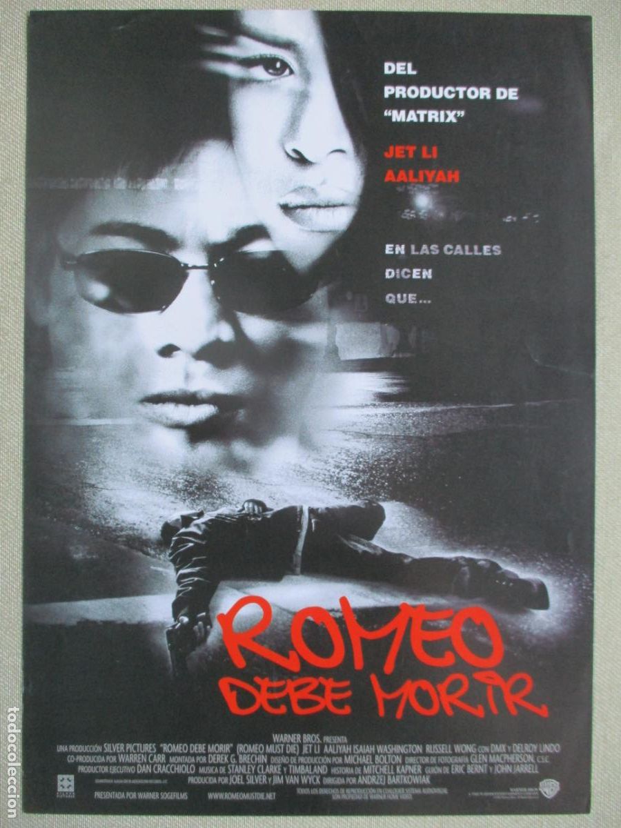 Cine: ROMEO DEBE MORIR. GUIA ORIGINAL ESTRENO. PEDIDO MINIMO EN GUIAS 10 EUROS.
