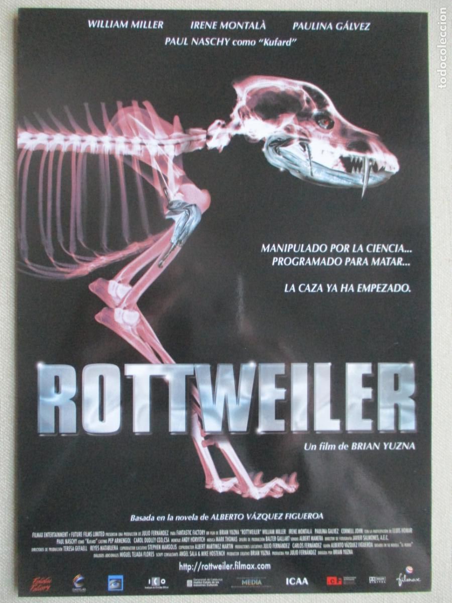 Cine: ROTTWEILER. GUIA ORIGINAL ESTRENO. PEDIDO MINIMO EN GUIAS 10 EUROS.