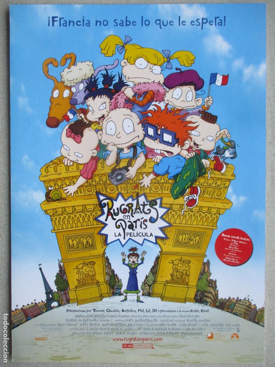Cine: RUGRATS EN PARIS. GUIA ORIGINAL ESTRENO. PEDIDO MINIMO EN GUIAS 10 EUROS.
