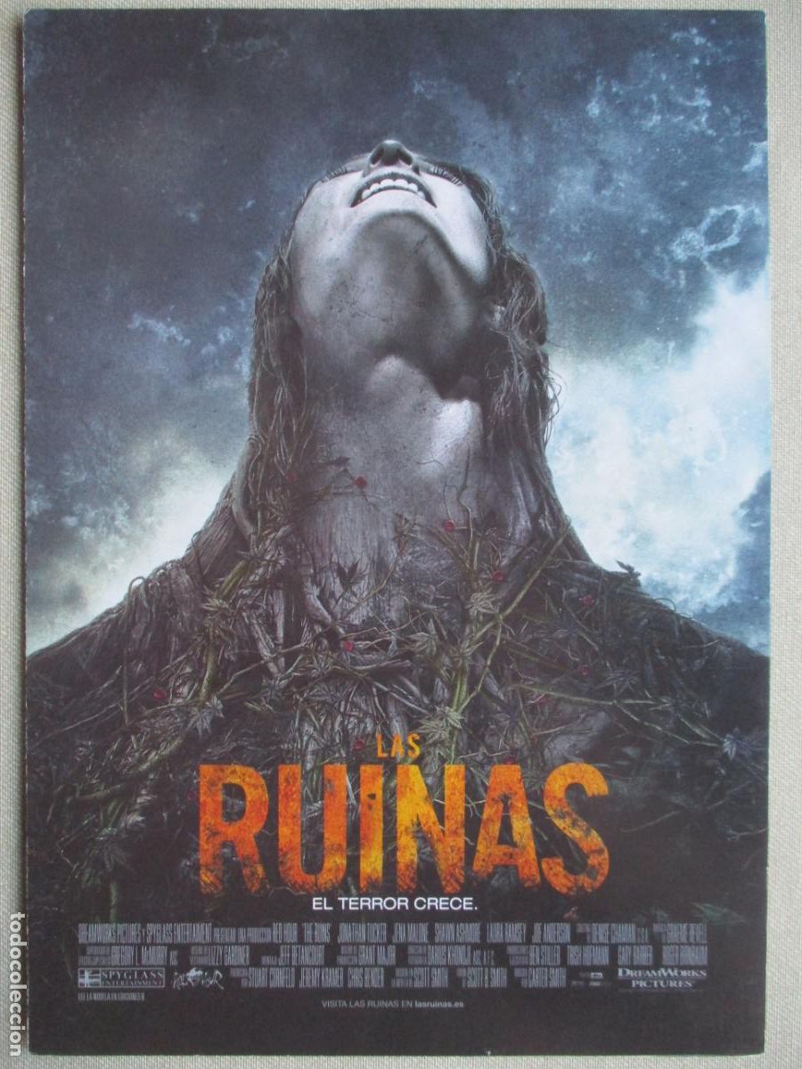 Cine: LAS RUINAS. GUIA ORIGINAL ESTRENO. PEDIDO MINIMO EN GUIAS 10 EUROS.