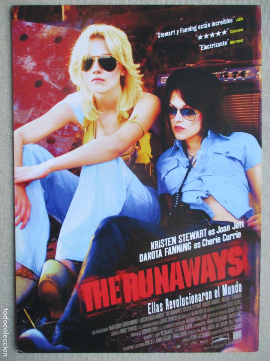 Cine: THE RUNAWAYS. GUIA ORIGINAL ESTRENO. PEDIDO MINIMO EN GUIAS 10 EUROS.