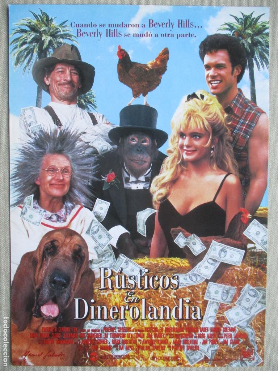 Cine: RUSTICOS EN DINEROLANDIA. GUIA ORIGINAL ESTRENO. PEDIDO MINIMO EN GUIAS 10 EUROS.