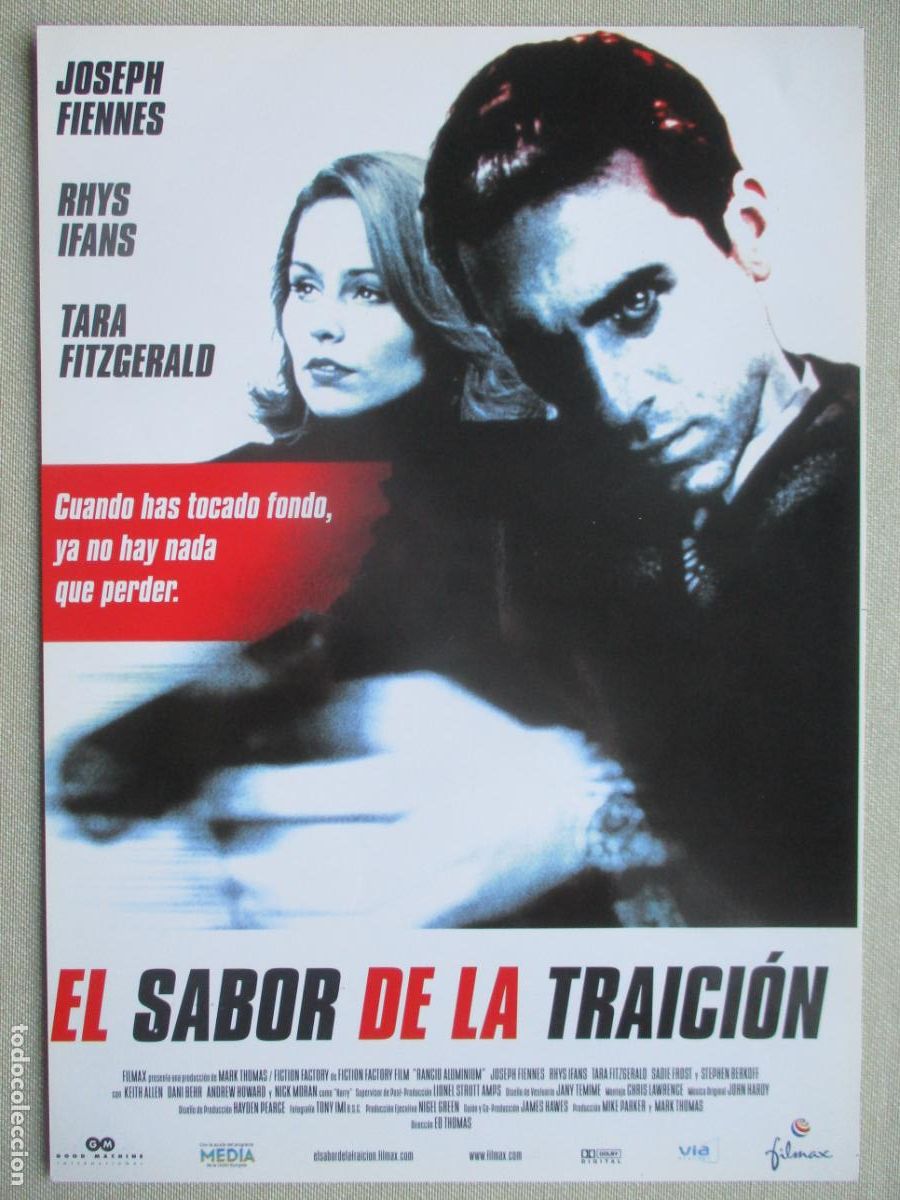Cine: EL SABOR DE LA TRAICION. GUIA ORIGINAL ESTRENO. PEDIDO MINIMO EN GUIAS 10 EUROS.