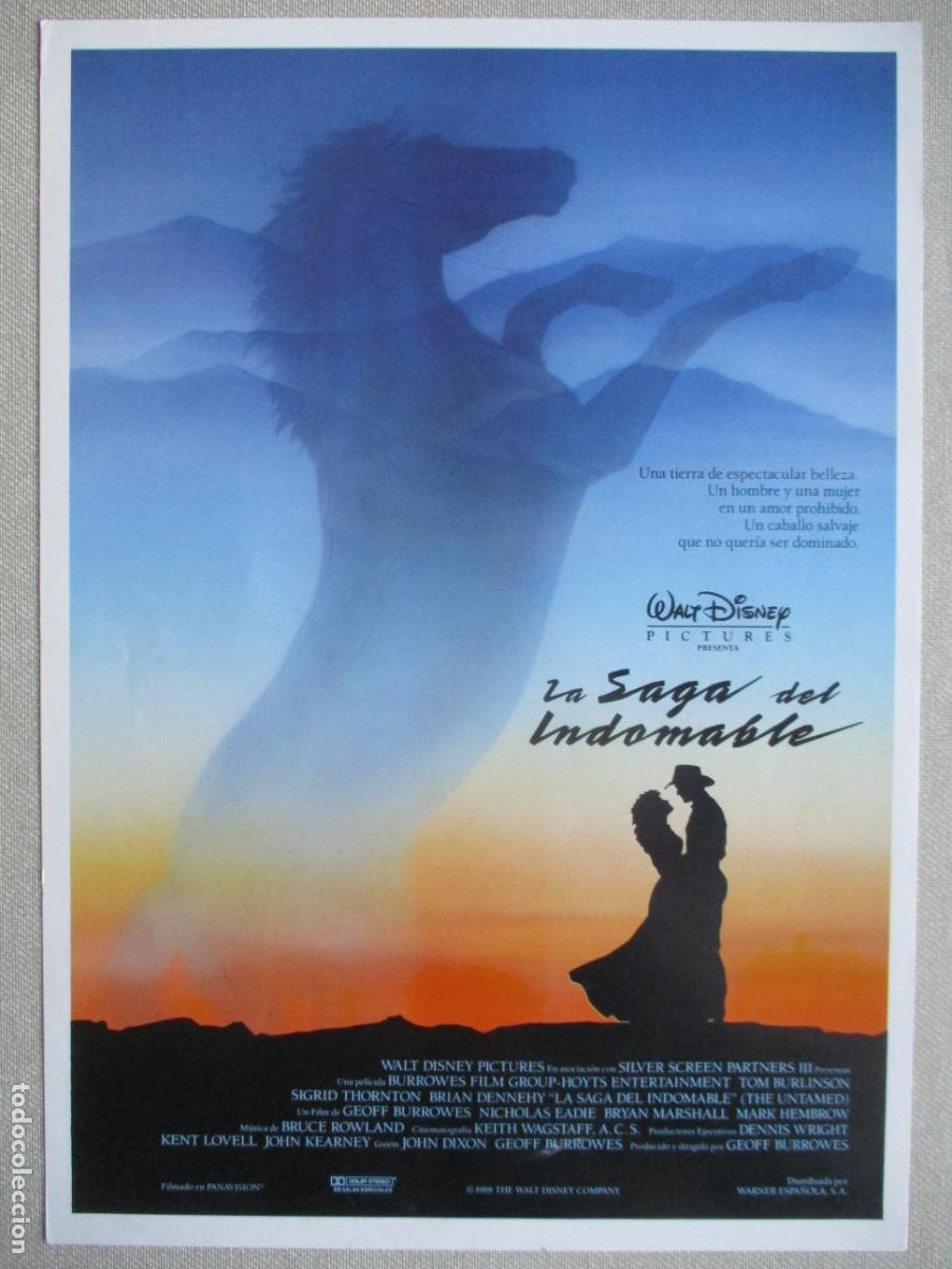 Cine: LA SAGA DEL INDOMABLE. GUIA ORIGINAL ESTRENO. PEDIDO MINIMO EN GUIAS 10 EUROS.