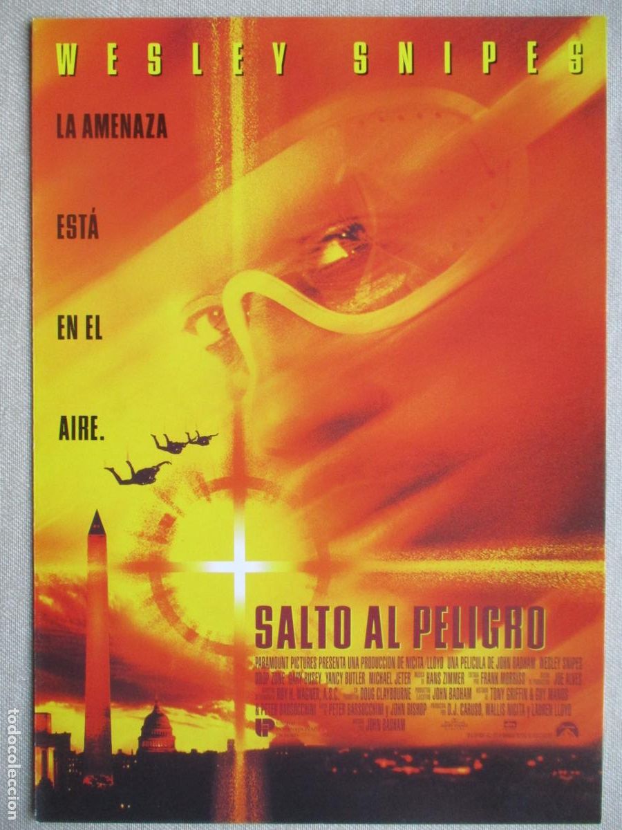 Cine: SALTO AL PELIGRO. GUIA ORIGINAL ESTRENO. PEDIDO MINIMO EN GUIAS 10 EUROS.