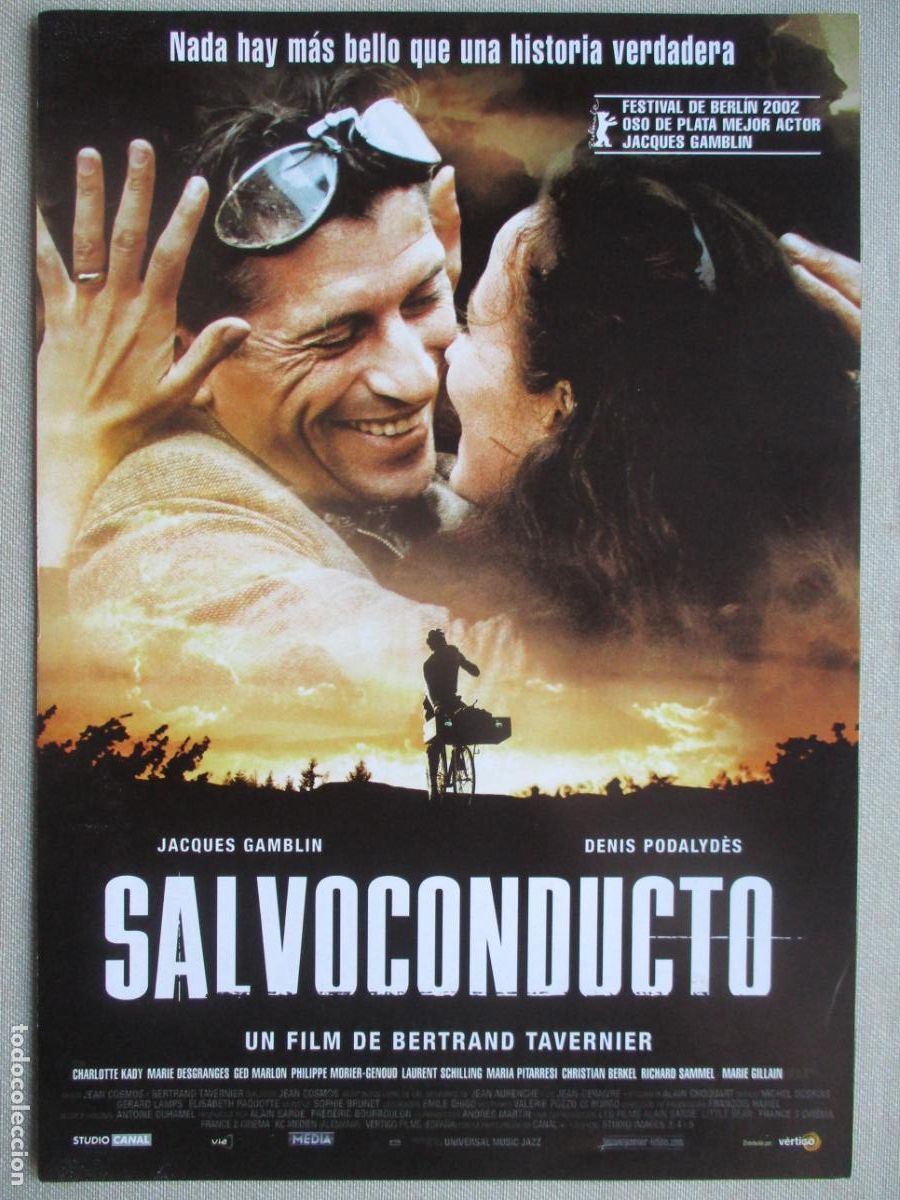 Cine: SALVOCONDUCTO. GUIA ORIGINAL ESTRENO. PEDIDO MINIMO EN GUIAS 10 EUROS.