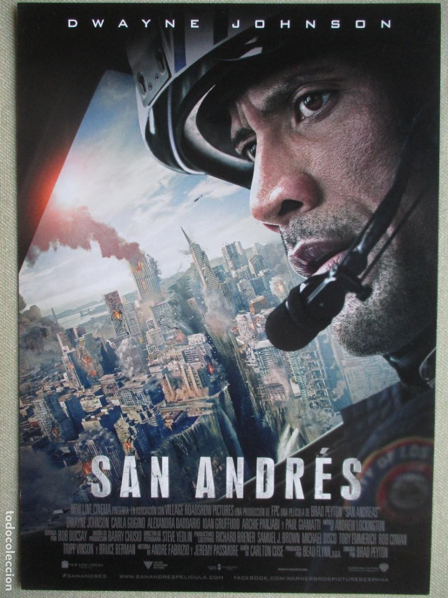 Cine: SAN ANDRES. GUIA ORIGINAL ESTRENO. PEDIDO MINIMO EN GUIAS 10 EUROS.