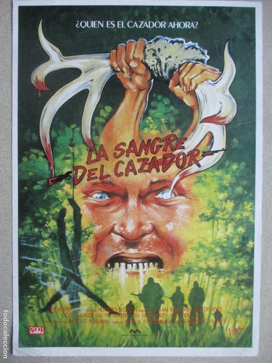 Cine: LA SANGRE DEL CAZADOR. GUIA ORIGINAL ESTRENO. PEDIDO MINIMO EN GUIAS 10 EUROS.