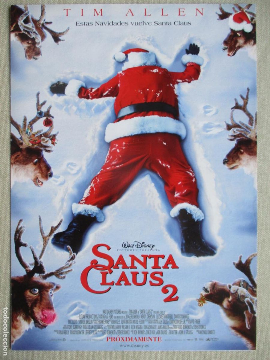 Cine: SANTA CLAUS 2. GUIA ORIGINAL ESTRENO. PEDIDO MINIMO EN GUIAS 10 EUROS.