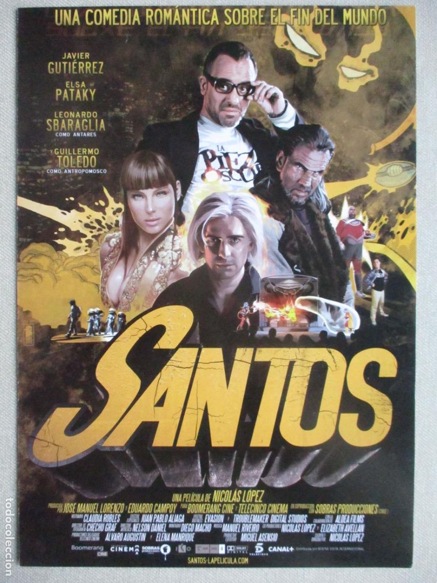 Cine: SANTOS. GUIA ORIGINAL ESTRENO. PEDIDO MINIMO EN GUIAS 10 EUROS.