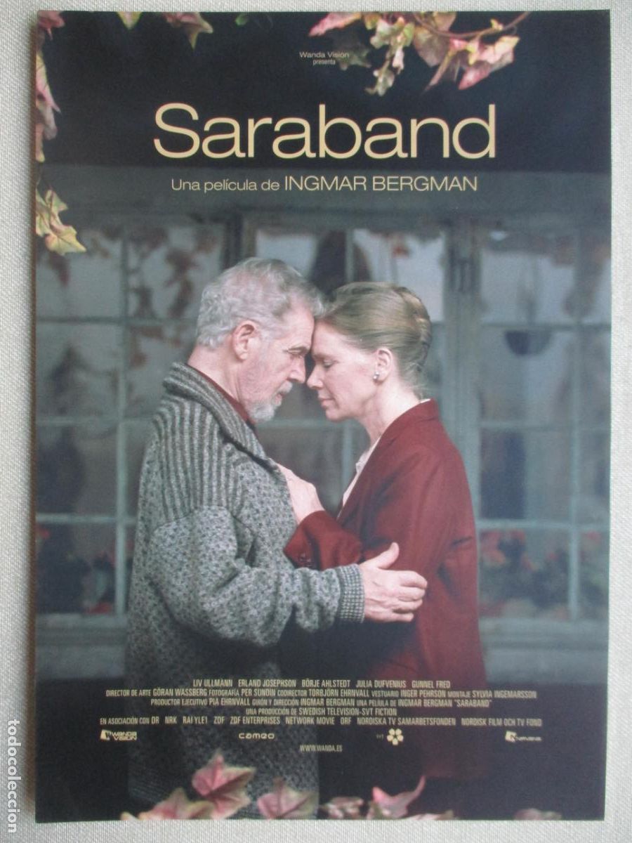Cine: SARABAND. GUIA ORIGINAL ESTRENO. PEDIDO MINIMO EN GUIAS 10 EUROS.