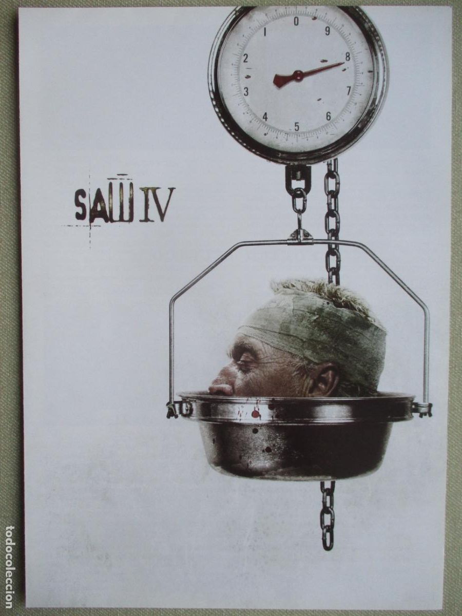 Cine: SAW IV. GUIA ORIGINAL ESTRENO. PEDIDO MINIMO EN GUIAS 10 EUROS.