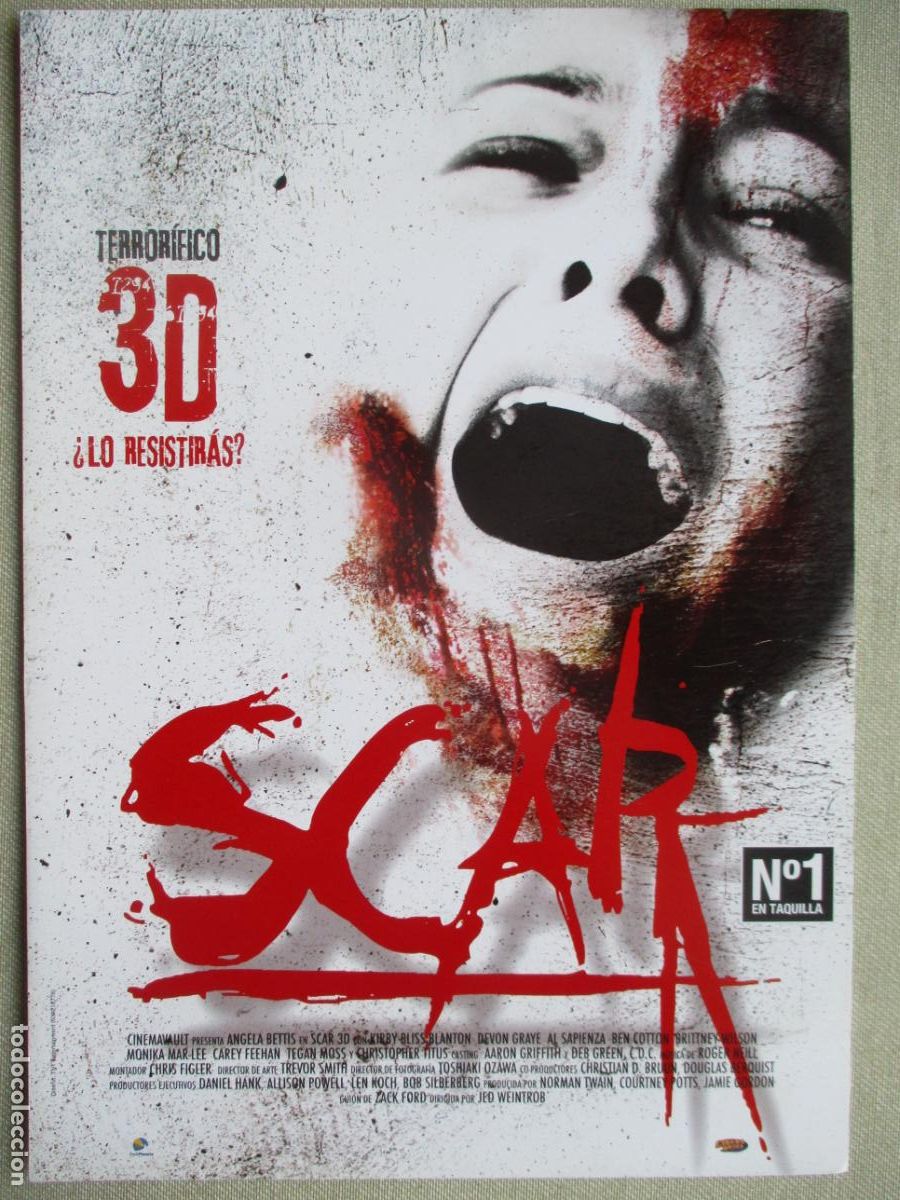 Cine: SCAR. GUIA ORIGINAL ESTRENO. PEDIDO MINIMO EN GUIAS 10 EUROS.