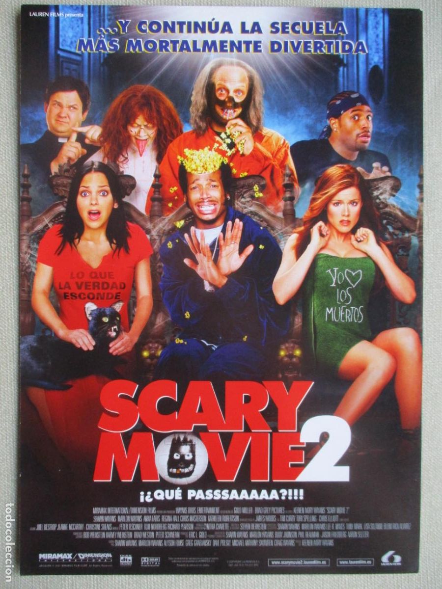 Cine: SCARY MOVIE 2. GUIA ORIGINAL ESTRENO. PEDIDO MINIMO EN GUIAS 10 EUROS.