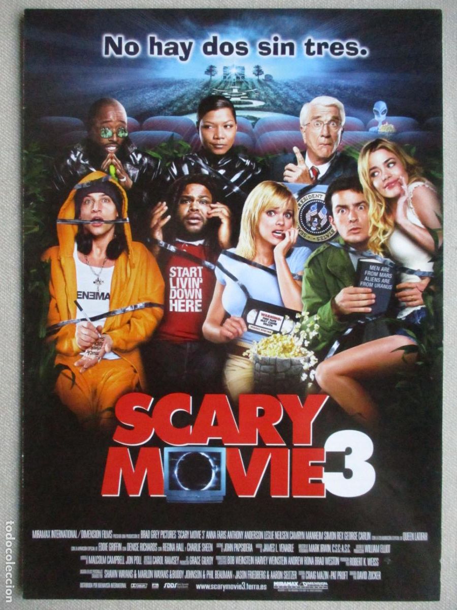 Cine: SCARY MOVIE 3. GUIA ORIGINAL ESTRENO. PEDIDO MINIMO EN GUIAS 10 EUROS.