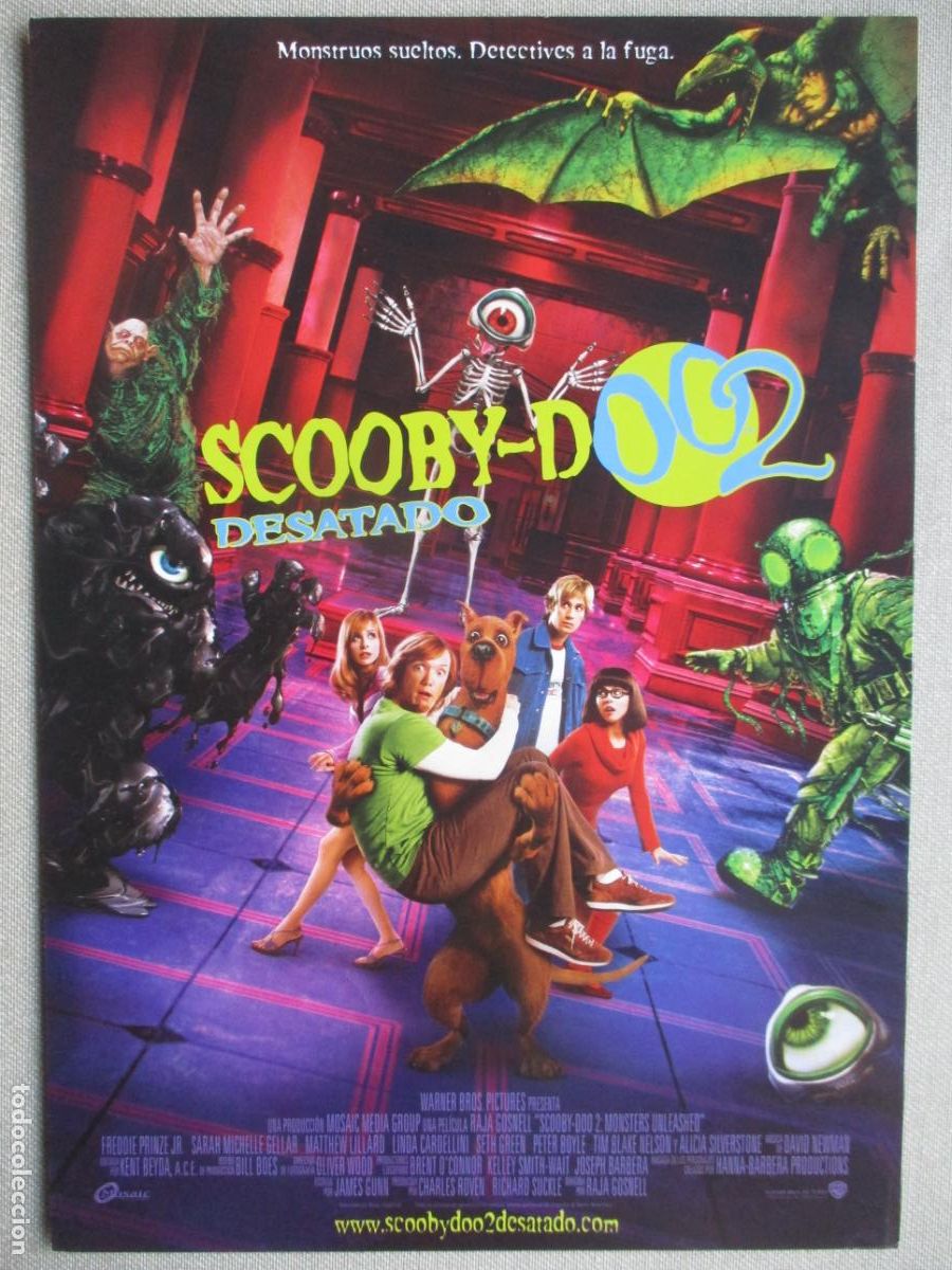 Cine: SCOOBY-DOO 2. GUIA ORIGINAL ESTRENO. PEDIDO MINIMO EN GUIAS 10 EUROS.