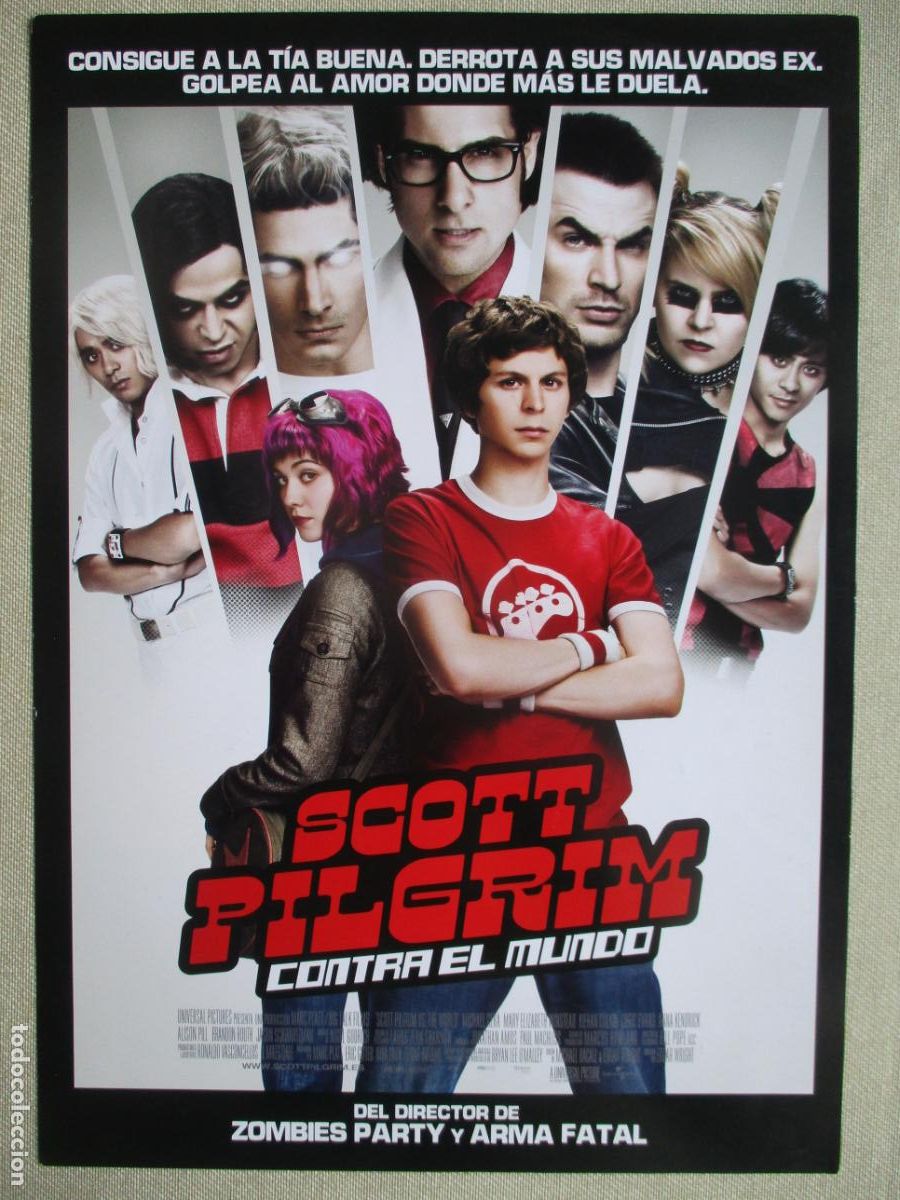 Cine: SCOTT PILGRIM CONTRA EL MUNDO. GUIA ORIGINAL ESTRENO. PEDIDO MINIMO EN GUIAS 10 EUROS.